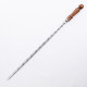 Шампур нержавеющий 670*12*3 мм с деревянной ручкой в Улан-Удэ