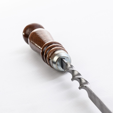 Шампур нержавеющий 670*12*3 мм с деревянной ручкой в Улан-Удэ