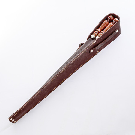 A set of skewers 670*12*3 mm in brown leather case в Улан-Удэ