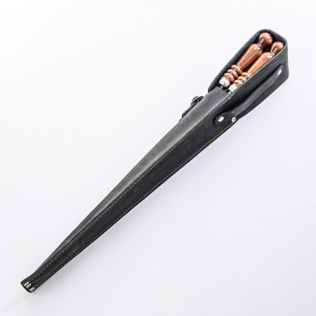 A set of skewers 670*12*3 mm in a black leather case в Улан-Удэ