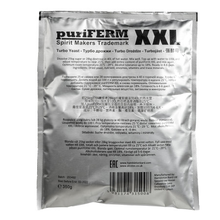 Turbo yeast alcohol "PuriFerm XXL" (350 gr) в Улан-Удэ