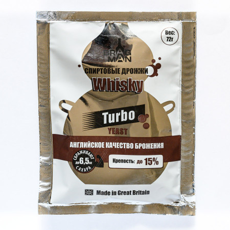 Turbo yeast alcohol BragMan "Whisky TURBO" (72 gr) в Улан-Удэ